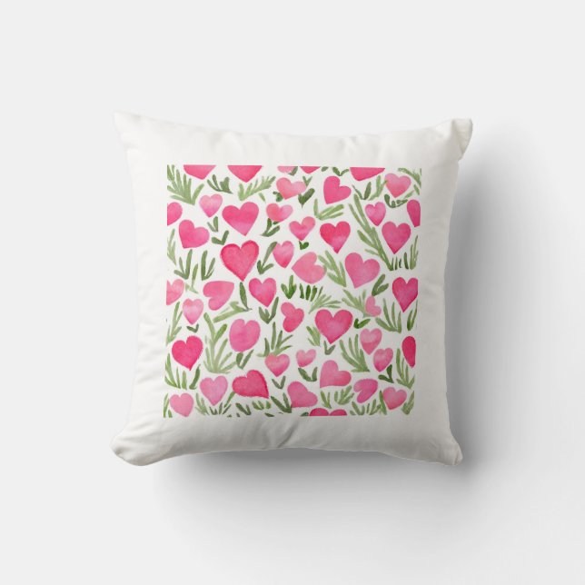 Heart design pillow home decor Throw pillows  (Front)