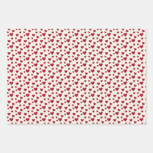 Heart design wrapping paper