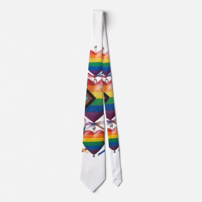  Heart Designed Tie (Front)