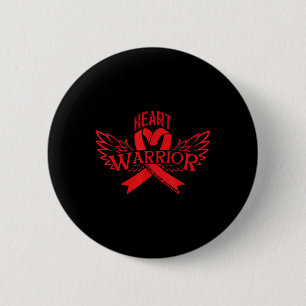 Heart Disease Awareness 6 Cm Round Badge