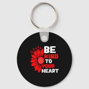 Heart Disease Awareness Be Kind Heart Health Month Key Ring