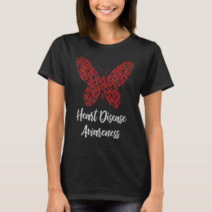 Heart Disease Awareness Butterfly Gift February We T-Shirt