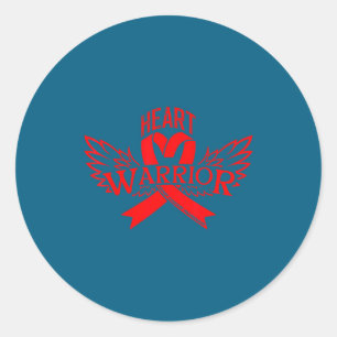 Heart Disease Awareness  Classic Round Sticker
