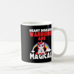 Heart Disease Awareness Cute Magical Unicorn Red R Coffee Mug