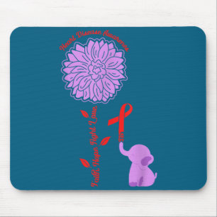 Heart Disease Awareness Faith Hope Fight Love Card Mouse Mat