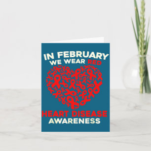 Heart Disease Awareness Go Red In February Health  Card
