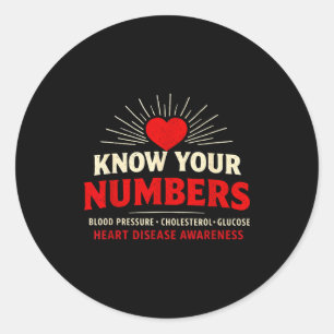 Heart Disease Awareness Go Red In February Health  Classic Round Sticker