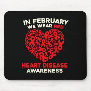 Heart Disease Awareness Go Red In February Health Mouse Mat
