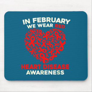 Heart Disease Awareness Go Red In February Health  Mouse Mat