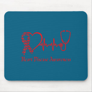 Heart Disease Awareness Go Red In February Health  Mouse Mat