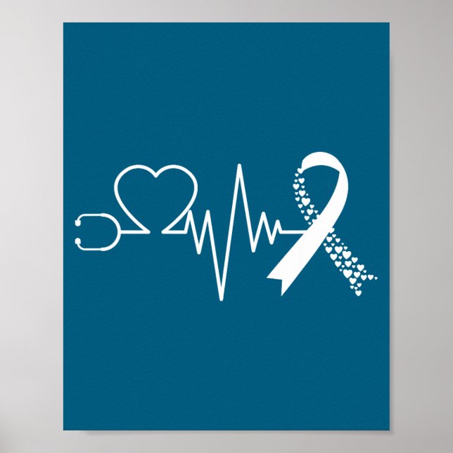 Heart Disease Awareness Go Red In February Health  Poster (Front)