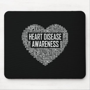 Heart Disease Awareness Heart Gift February Wear R Mouse Mat