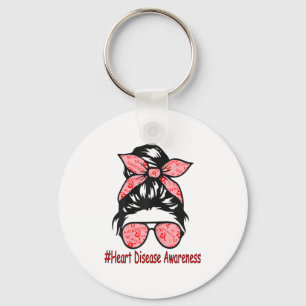 Heart Disease Awareness I Wear Red To Warrior Hear Key Ring