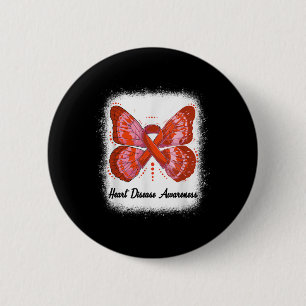 Heart Disease Awareness In February We Wear Red Bu 6 Cm Round Badge