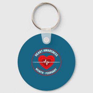 Heart Disease Awareness Key Ring