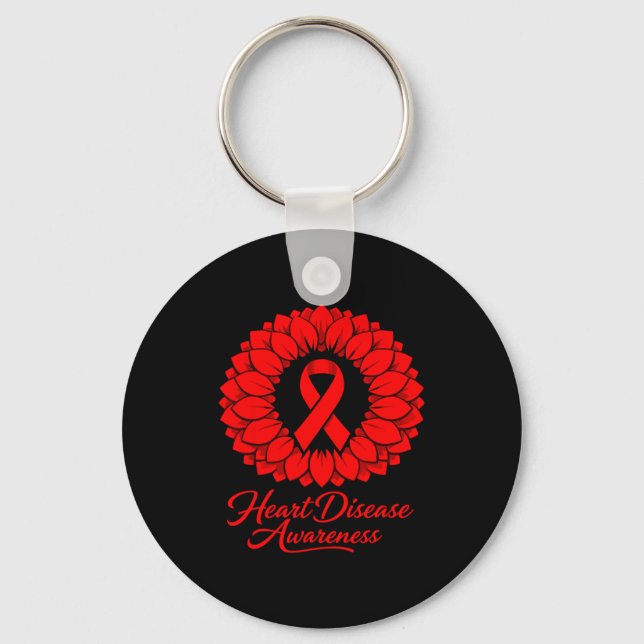 Heart Disease Awareness  Key Ring (Front)