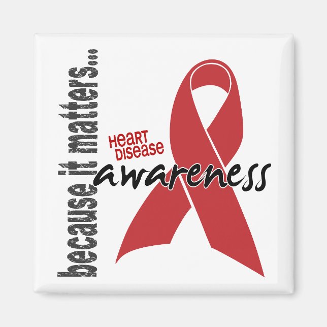 Heart Disease Awareness Magnet (Front)