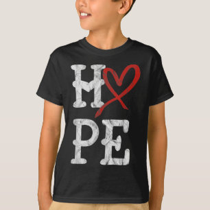 Heart Disease Awareness Month Hope Vintage Heart H T-Shirt