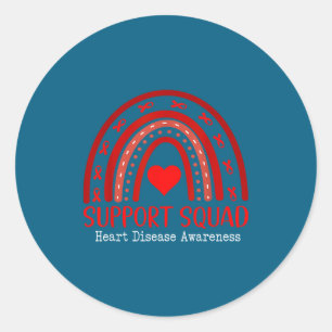 Heart Disease Awareness Month Open Heart Diseases Classic Round Sticker