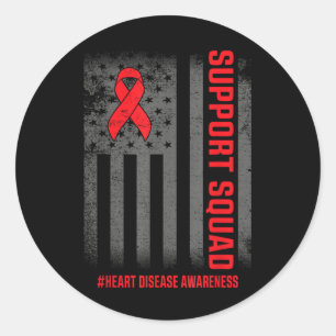 Heart Disease Awareness Month Open Heart Diseases Classic Round Sticker