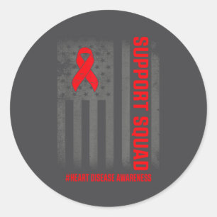 Heart Disease Awareness Month Open Heart Diseases  Classic Round Sticker
