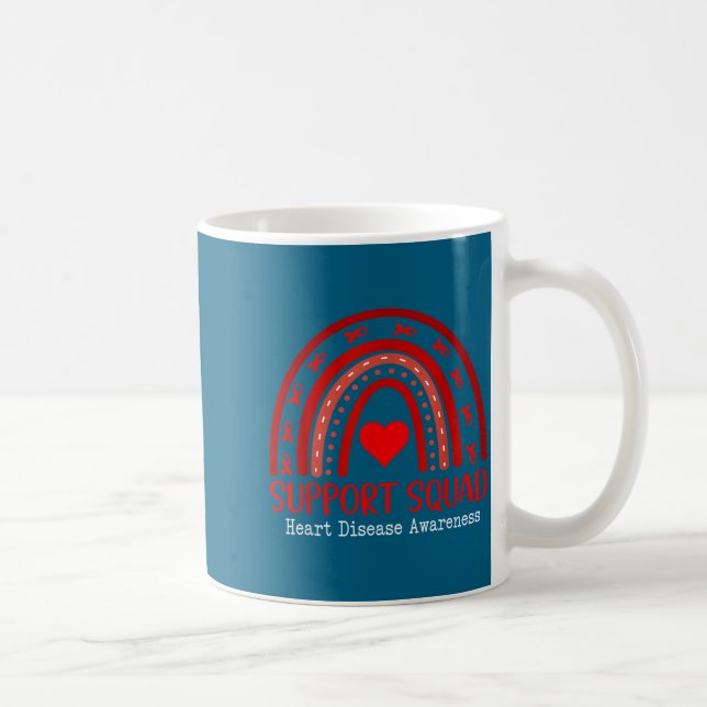 Heart Disease Awareness Month Open Heart Diseases  Coffee Mug (Right)