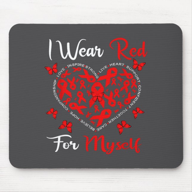 Heart Disease Awareness Month Open Heart Diseases  Mouse Mat (Front)