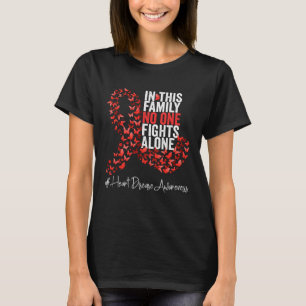 Heart Disease Awareness Month Red Ribbon T-Shirt
