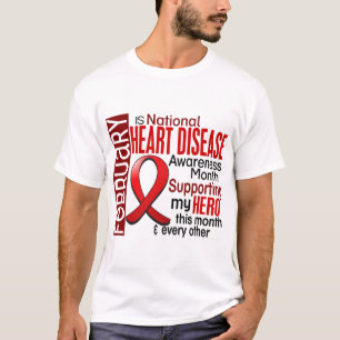 Heart Disease Awareness Month Ribbon I2.1 T-Shirt