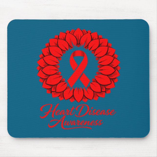 Heart Disease Awareness  Mouse Mat (Front)