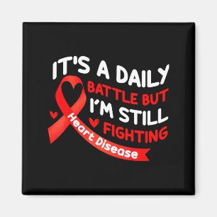 Heart Disease Awareness Red Heart Health Month  Magnet