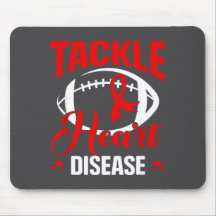 Heart Disease Awareness Red Heart Tackle Heart Dis Mouse Mat