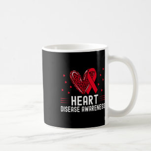 Heart Disease Awareness Shirt Chd Wear Red  Coffee Mug