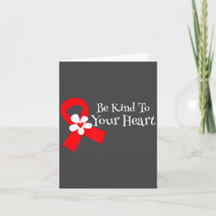 Heart Disease Awareness Shirt Heart Health Month  Card