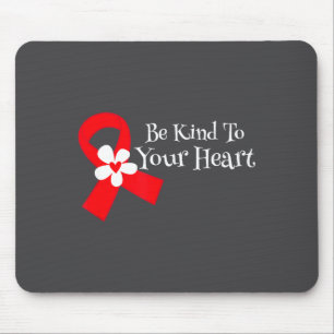 Heart Disease Awareness Shirt Heart Health Month Mouse Mat