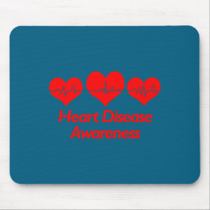 Heart Disease Awareness Shirt - Heart Health Mouse Mat