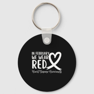Heart Disease Awareness Supporting In February We Key Ring