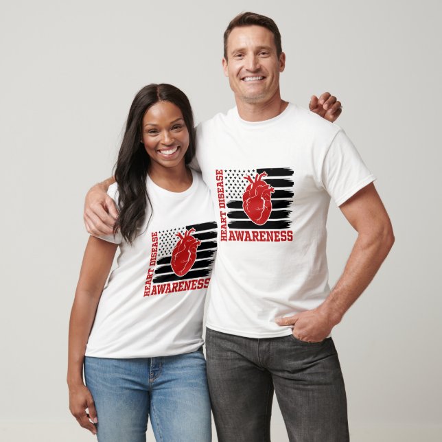 Heart Disease Awareness T-Shirt (Unisex)