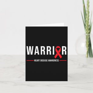 Heart Disease Awareness - Warrior Recovery Red Rib Card