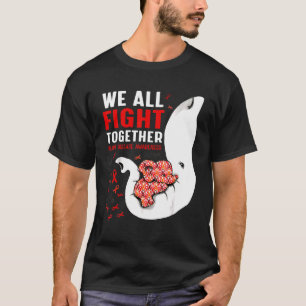 Heart Disease Awareness We All Fight Together Elep T-Shirt