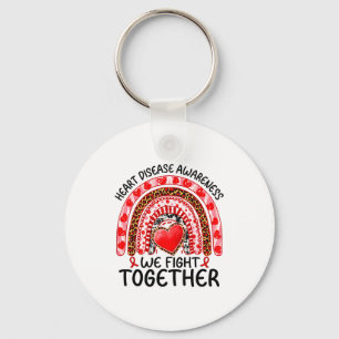 Heart Disease Awareness We Fight Together, Heart D Key Ring