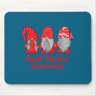 Heart Disease Awareness Wear Red In February Famil Mouse Mat