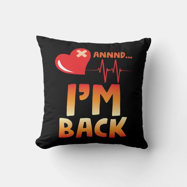 Heart disease bypass surgery recovering cushion (Front)