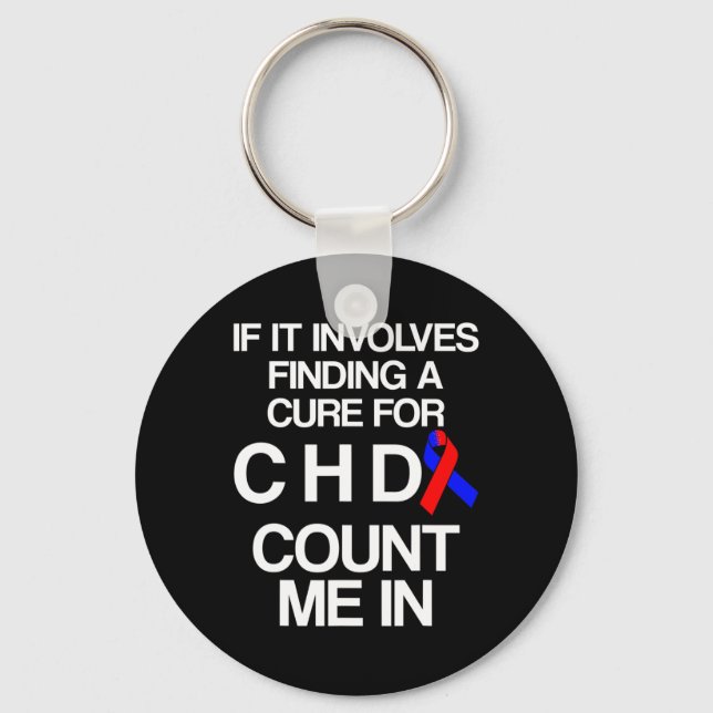 Heart Disease Defect Survivor Chd Warrior  Key Ring (Front)