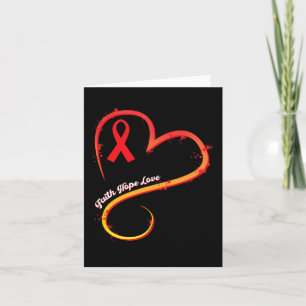 Heart Disease February Wear Red Heart Disease Awar Card