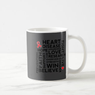 Heart Disease Month Suprt Walk Tee Coffee Mug