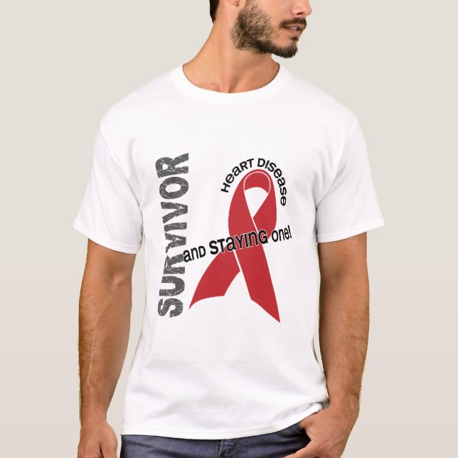 Heart Disease Survivor T-Shirt (Front)