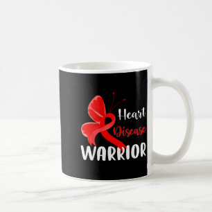 Heart Disease Warrior Heart Disease Awareness Butt Coffee Mug