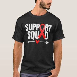 Heart Disease Warrior Support Squad Heart Disease T-Shirt