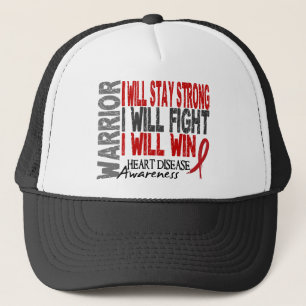 Heart Disease Warrior Trucker Hat